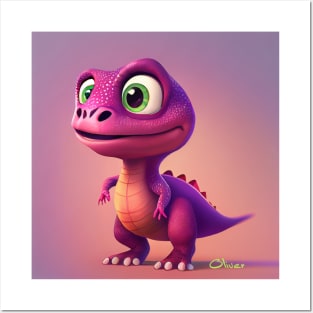 Baby Dinosaur Dino Bambino - Oliver Posters and Art